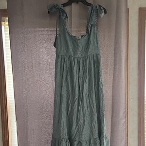 Dry Goods Green Sleeveless Maxi Sundress